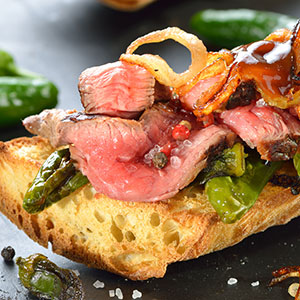 Steak Sandwiches with Peppers and Onions